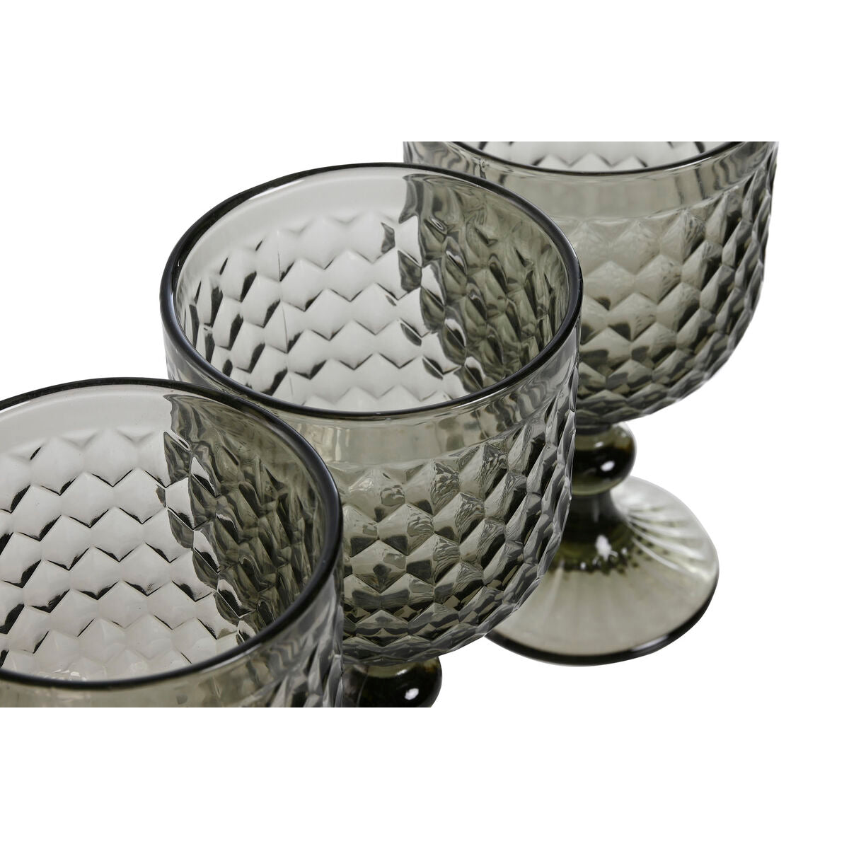 Set de Verres Home ESPRIT Gris Verre 325 ml (6 Unités)