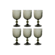 Set de Verres Home ESPRIT Gris Verre 325 ml (6 Unités)