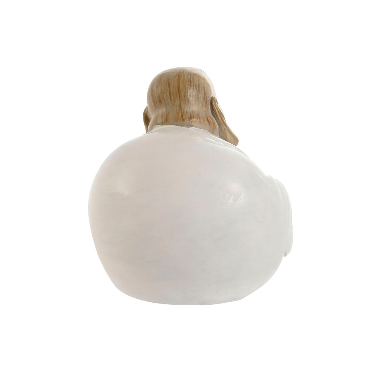 Figurine Décorative Home ESPRIT Blanc Vert Buda Oriental 10 x 9 x 10,5 cm (3 Unités)