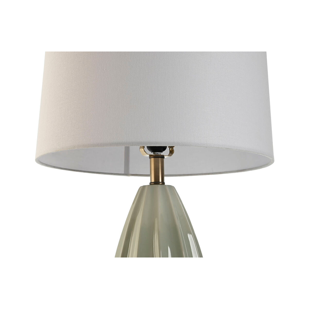 Lampe de bureau Home ESPRIT Blanc Vert Grès 50 W 220 V 40 x 40 x 78 cm