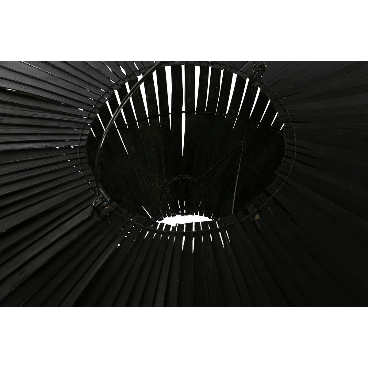 Écran de lampe Home ESPRIT Noir Bambou 80 x 80 x 30 cm