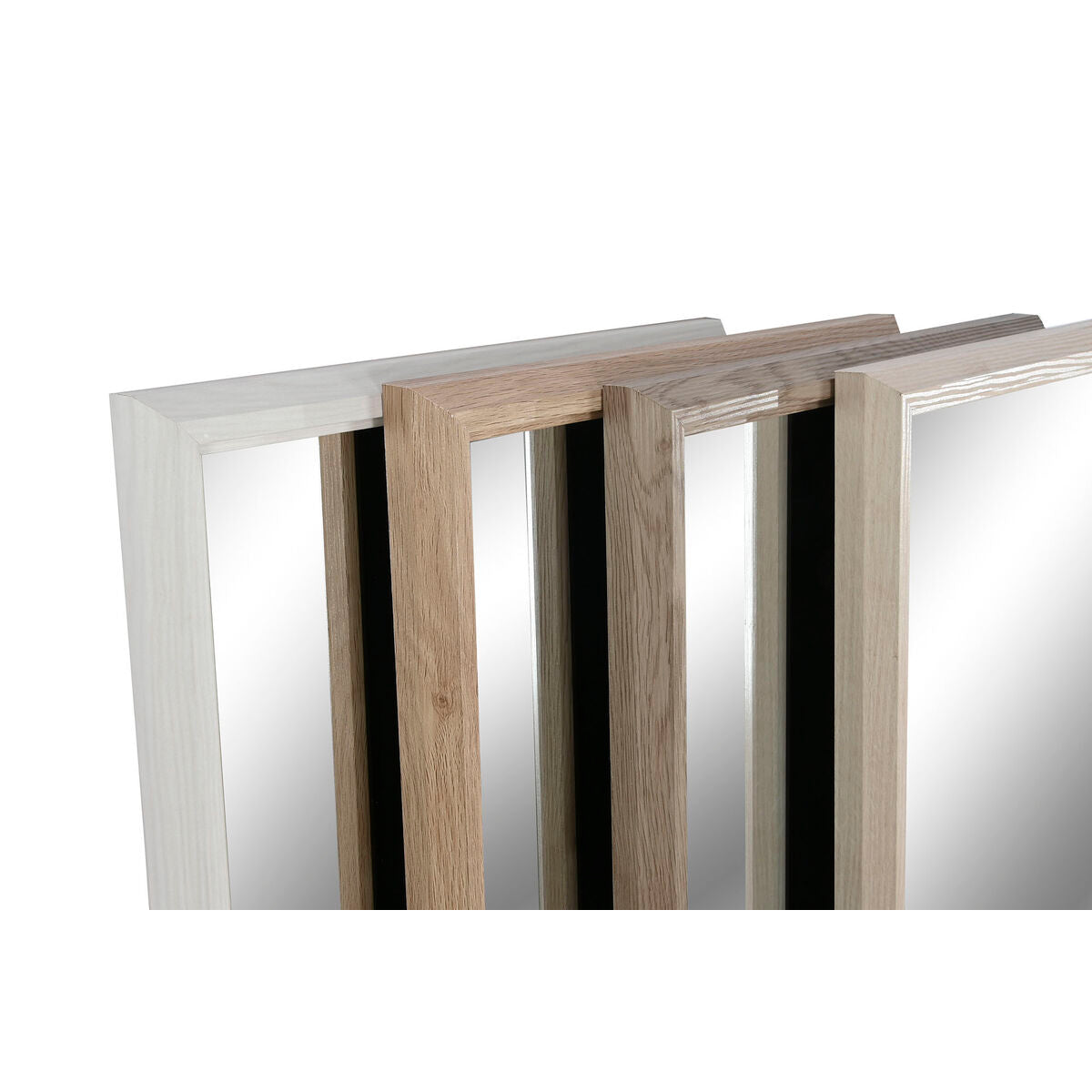 Miroir sur pied Home ESPRIT Blanc Marron Beige Gris 34 x 3 x 155 cm (4 Unités)