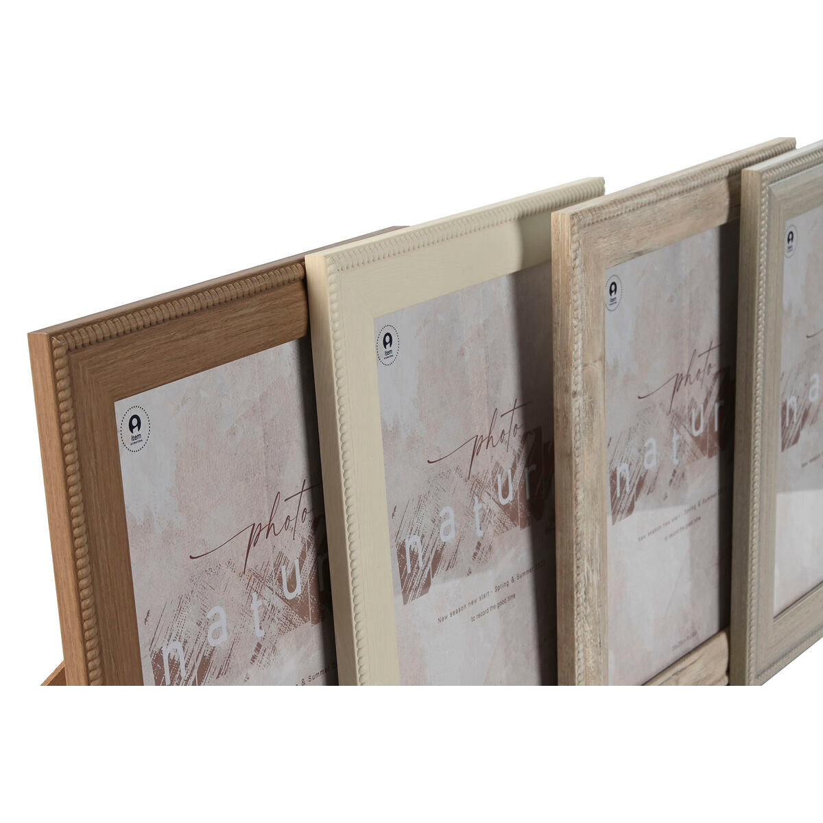 Cadre photo Home ESPRIT Marron Beige Crème Naturel Verre polystyrène 26,2 x 1,6 x 31,2 cm