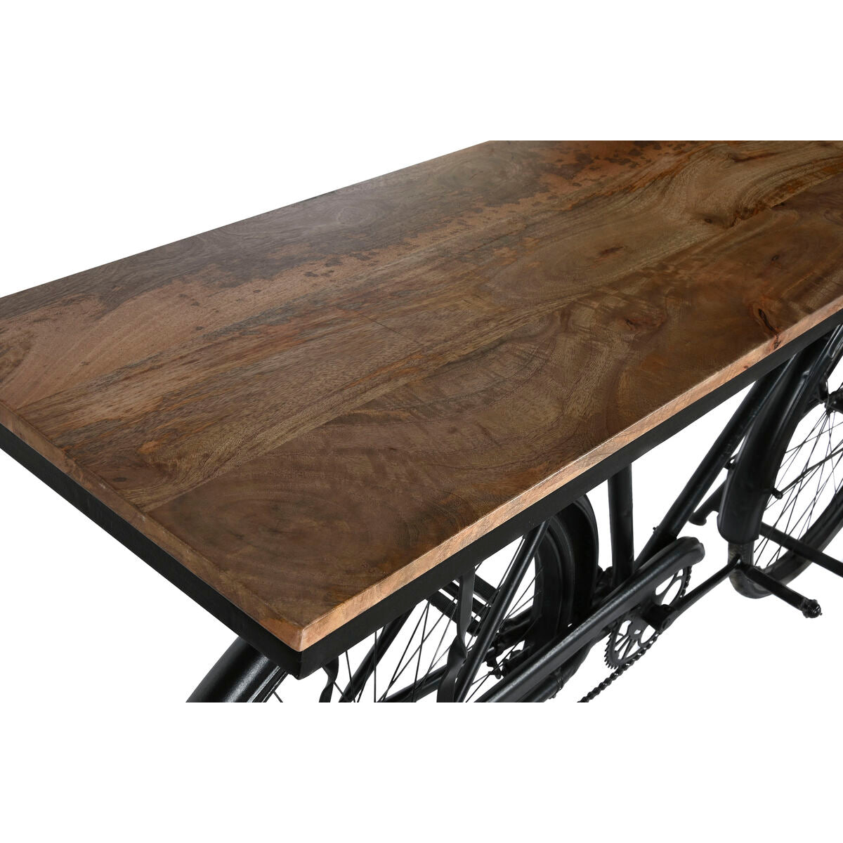 Console Home ESPRIT Jaune Marron Noir Fer Bois de manguier 195 x 40 x 91 cm