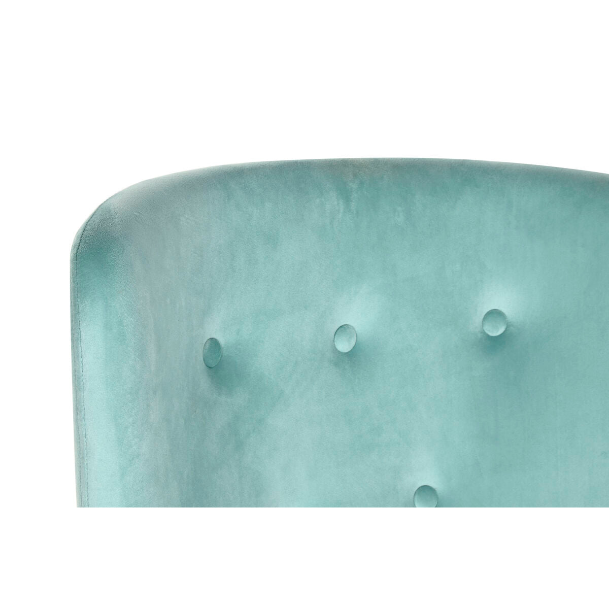 Fauteuil à Bascule Home ESPRIT Noir Bleu ciel Polyester Métal 68 x 90 x 92 cm