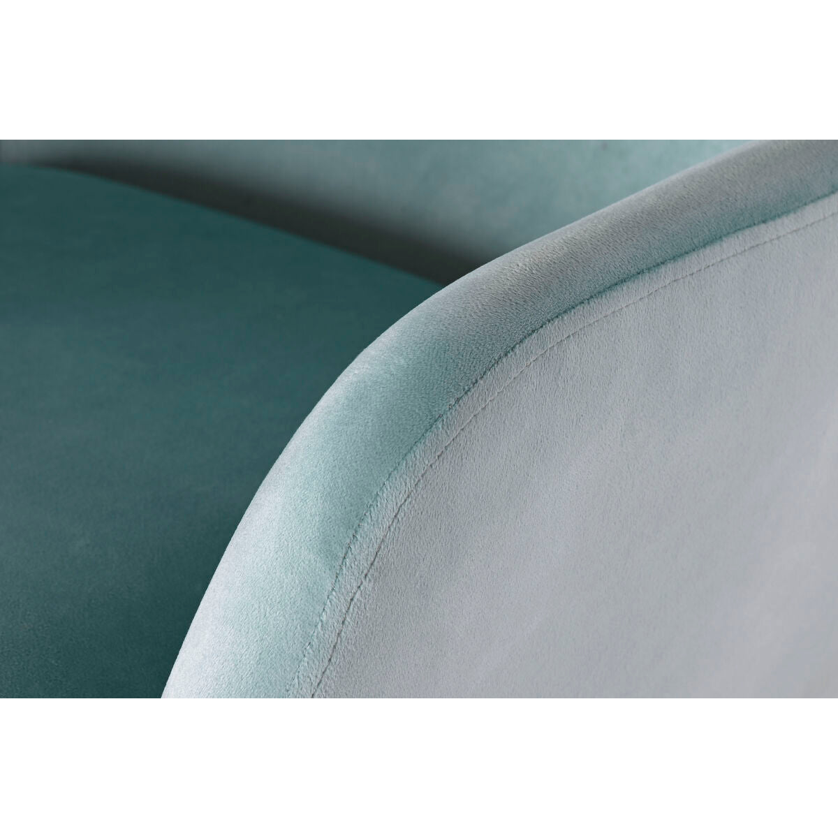 Fauteuil à Bascule Home ESPRIT Noir Bleu ciel Polyester Métal 68 x 90 x 92 cm