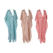 Paréo Home ESPRIT Marron Turquoise Corail (3 Unités)