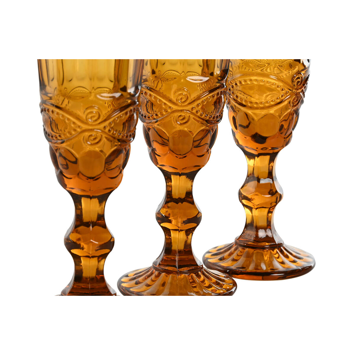 Set de Verres Home ESPRIT Ambre Verre 150 ml (6 Unités)