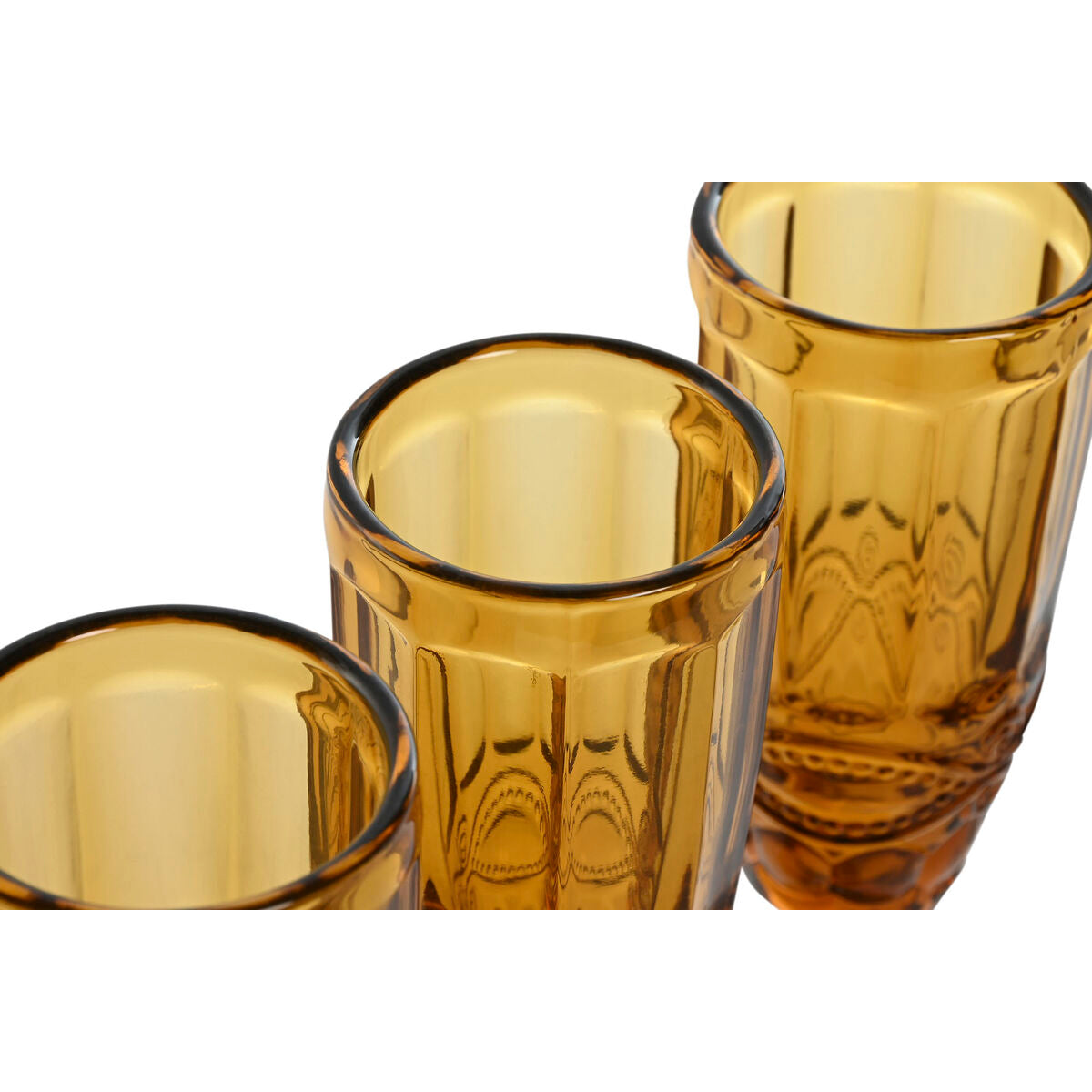 Set de Verres Home ESPRIT Ambre Verre 150 ml (6 Unités)