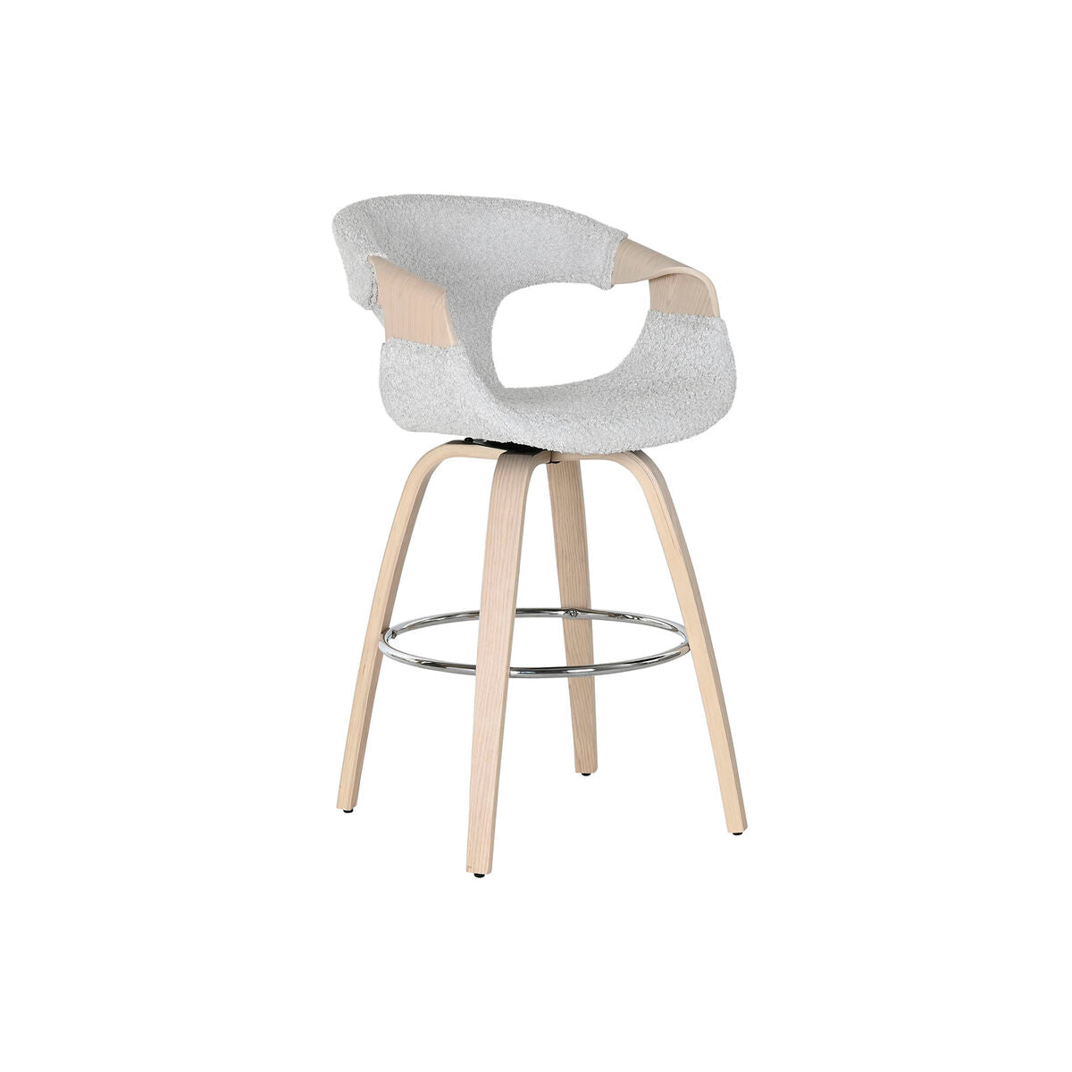 Tabouret Home ESPRIT Gris Bois 55,5 x 52,5 x 92,5 cm