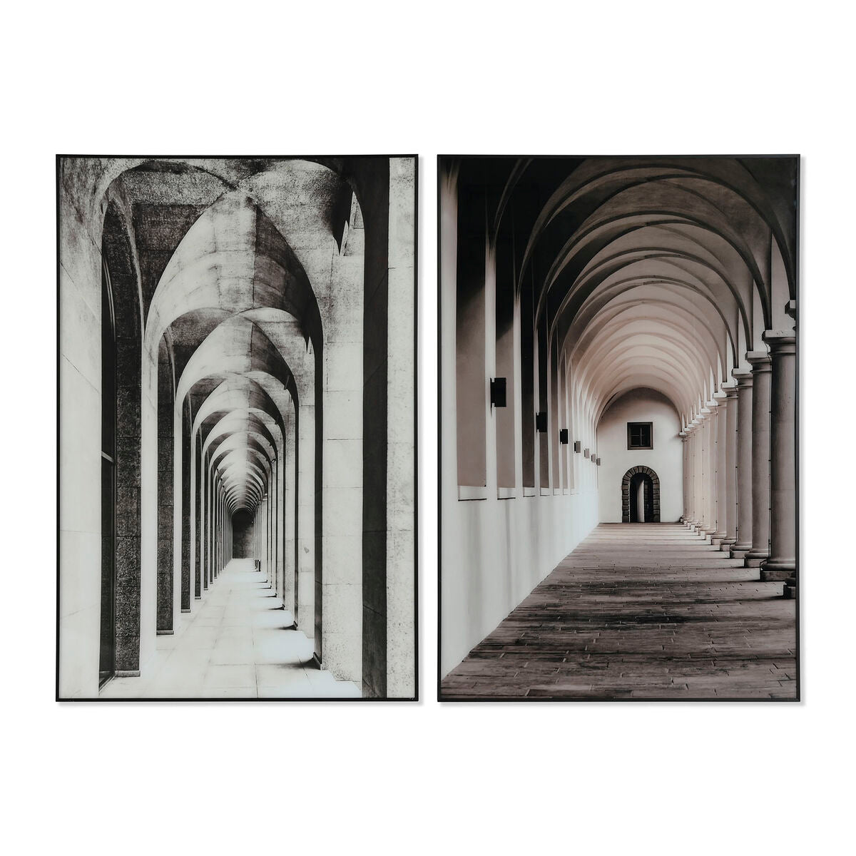 Cadre Home ESPRIT Aluminium Verre 80 x 2,5 x 120 cm