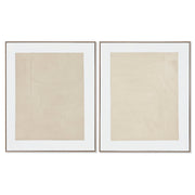 Toile Home ESPRIT Blanc Beige Abstrait Urbaine 82 x 4,5 x 102 cm 82,3 x 4,5 x 102,3 cm 82,5 x 4,5 x 102 cm (2 Unités)