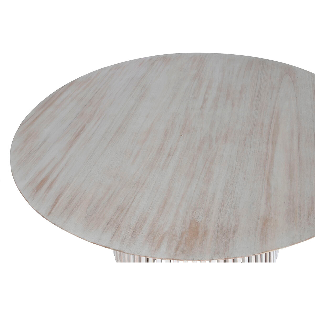 Table de Salle à Manger Home ESPRIT Blanc bois mindi 150 x 150 x 75 cm