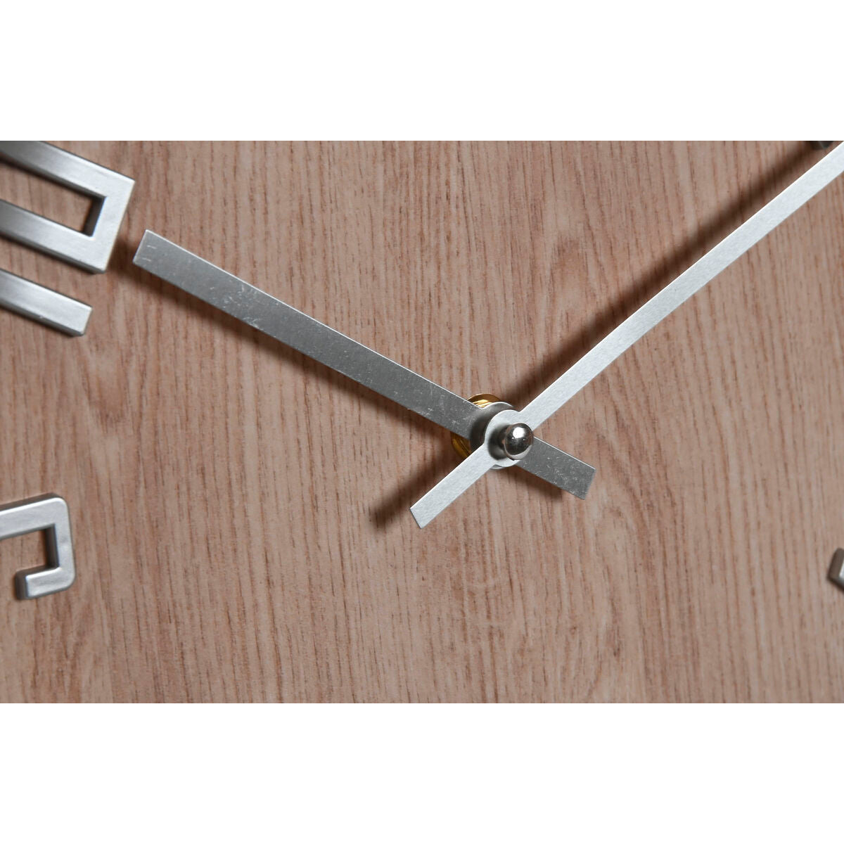 Horloge Murale Home ESPRIT Blanc Doré Argenté PVC 30 x 4 x 30 cm (2 Unités)