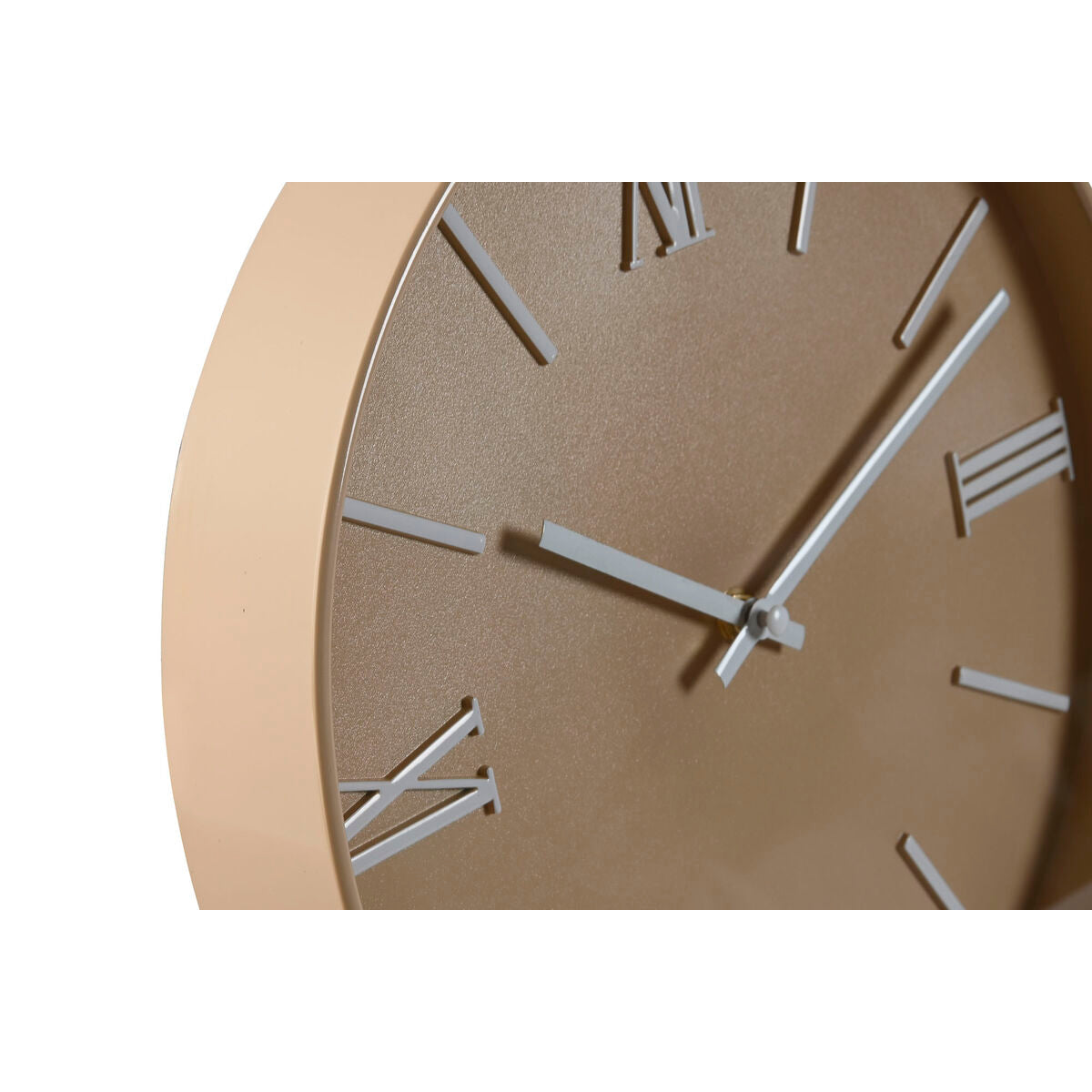 Horloge Murale Home ESPRIT Bleu Rose Moutarde PVC 30 x 4 x 30 cm (3 Unités)