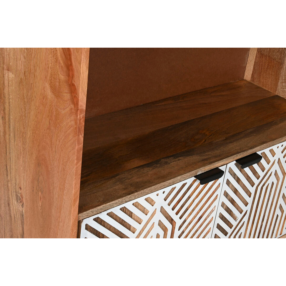 Étagère Home ESPRIT Blanc Bois de manguier 90 x 35 x 168 cm