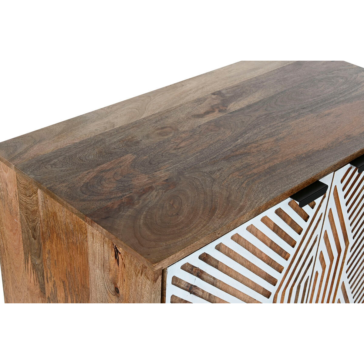 Range Bouteilles Home ESPRIT Blanc Bois de manguier 84 x 41 x 108 cm