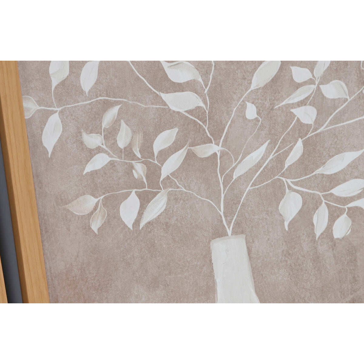 Toile Home ESPRIT Toile Bois MDF 30 x 2 x 30 cm