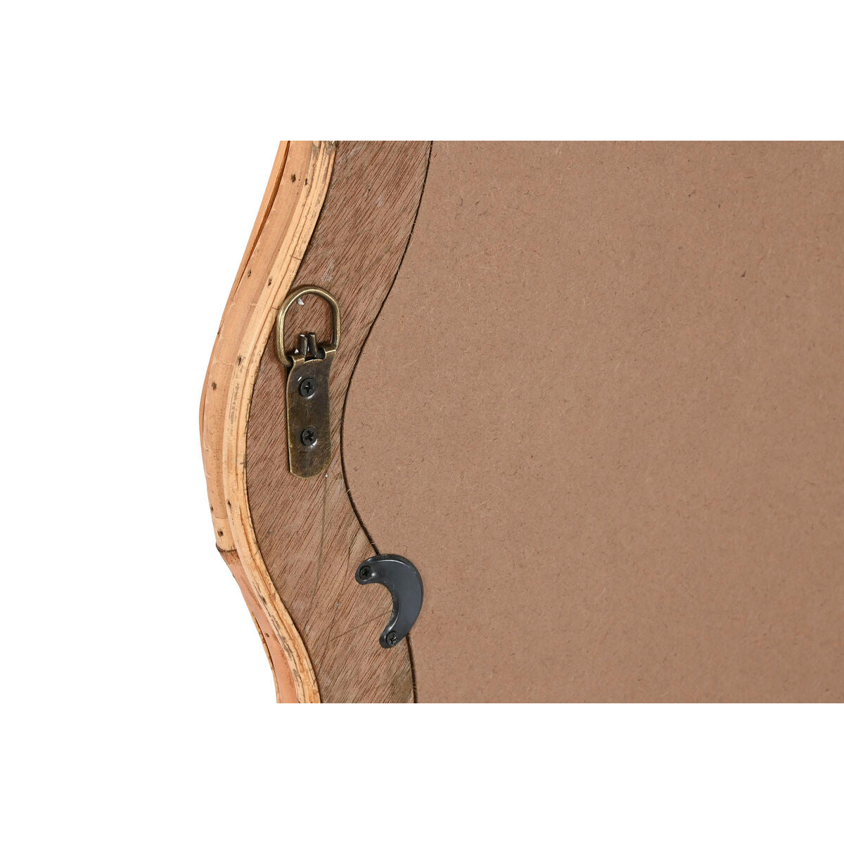 Miroir mural Home ESPRIT Naturel Verre Rotin Urbaine 49 x 2,5 x 118 cm