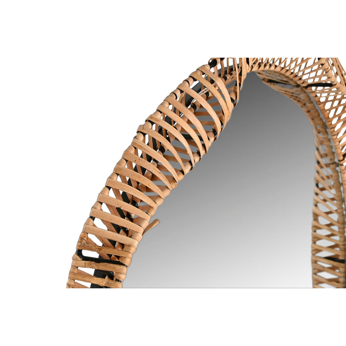 Miroir mural Home ESPRIT Naturel Tropical 70 x 6 x 70 cm