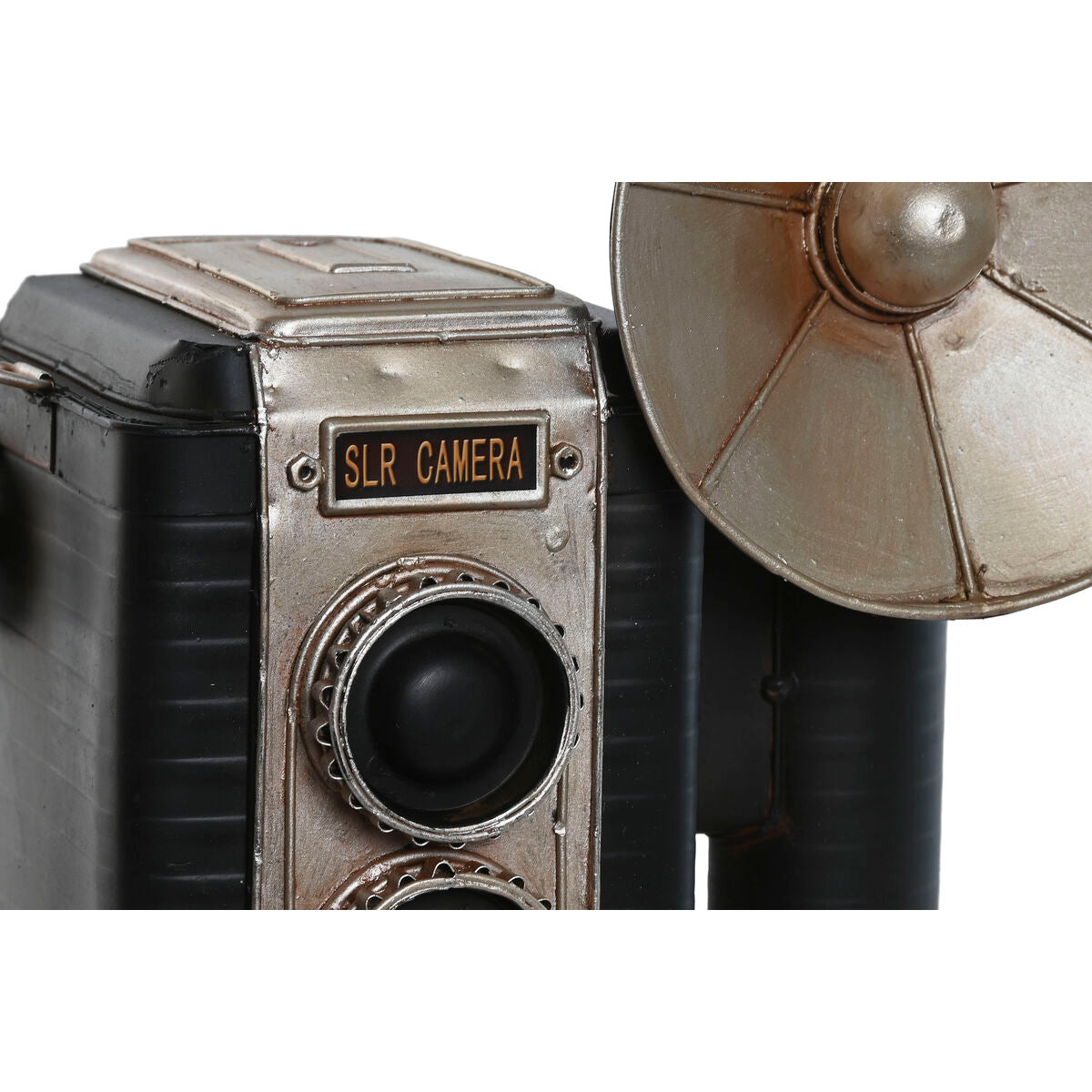 Figurine Décorative Home ESPRIT Noir Argenté Appareil Photo Vintage 25 x 14 x 24 cm