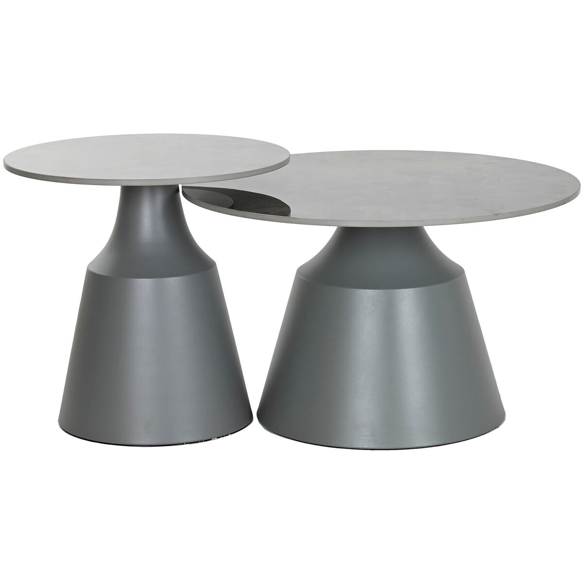 Petite Table d'Appoint Home ESPRIT Gris 70 x 70 x 43 cm 70 x 70 x 1 cm