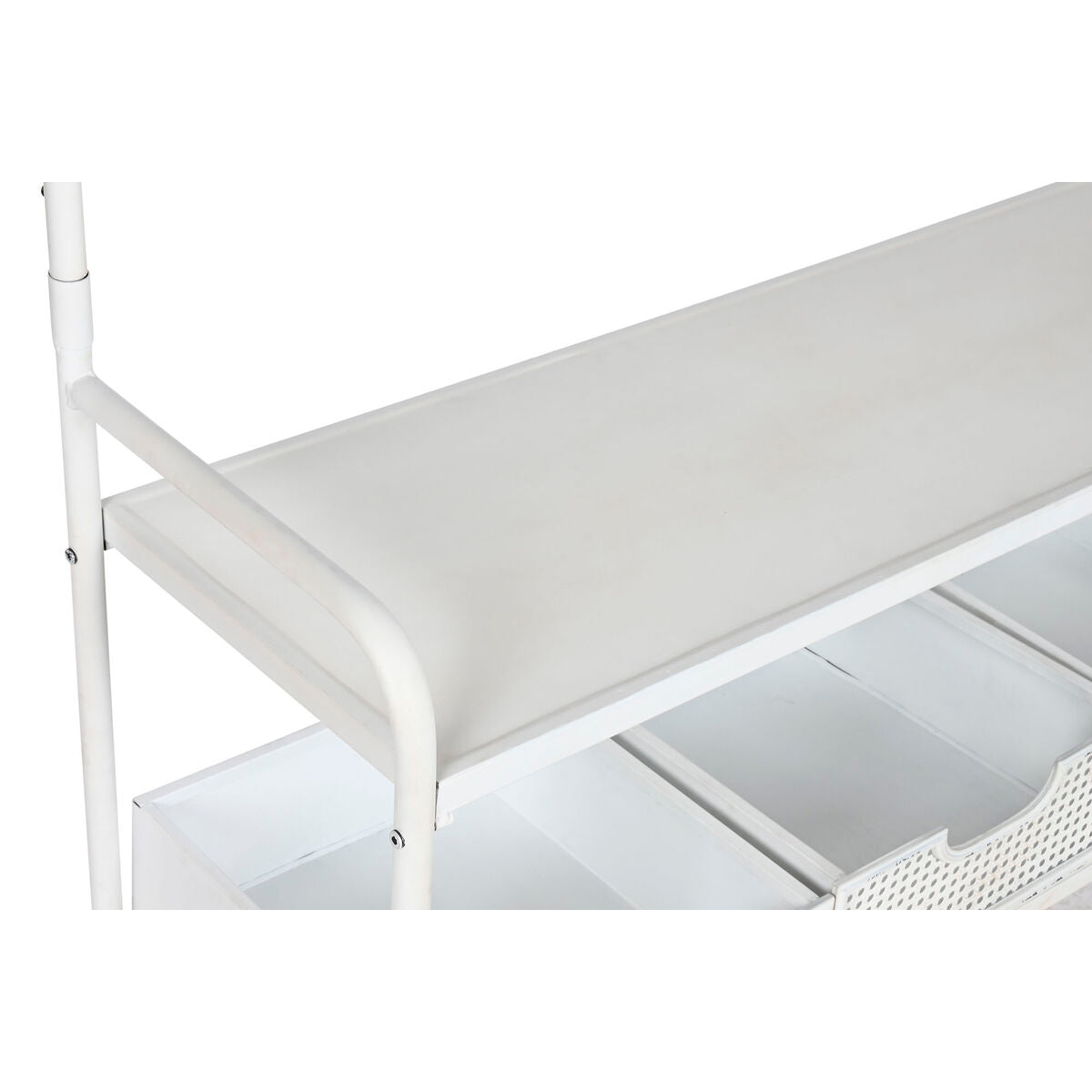 Porte-manteaux avec étagères Home ESPRIT Blanc Métal Loft 110 x 36 x 186 cm