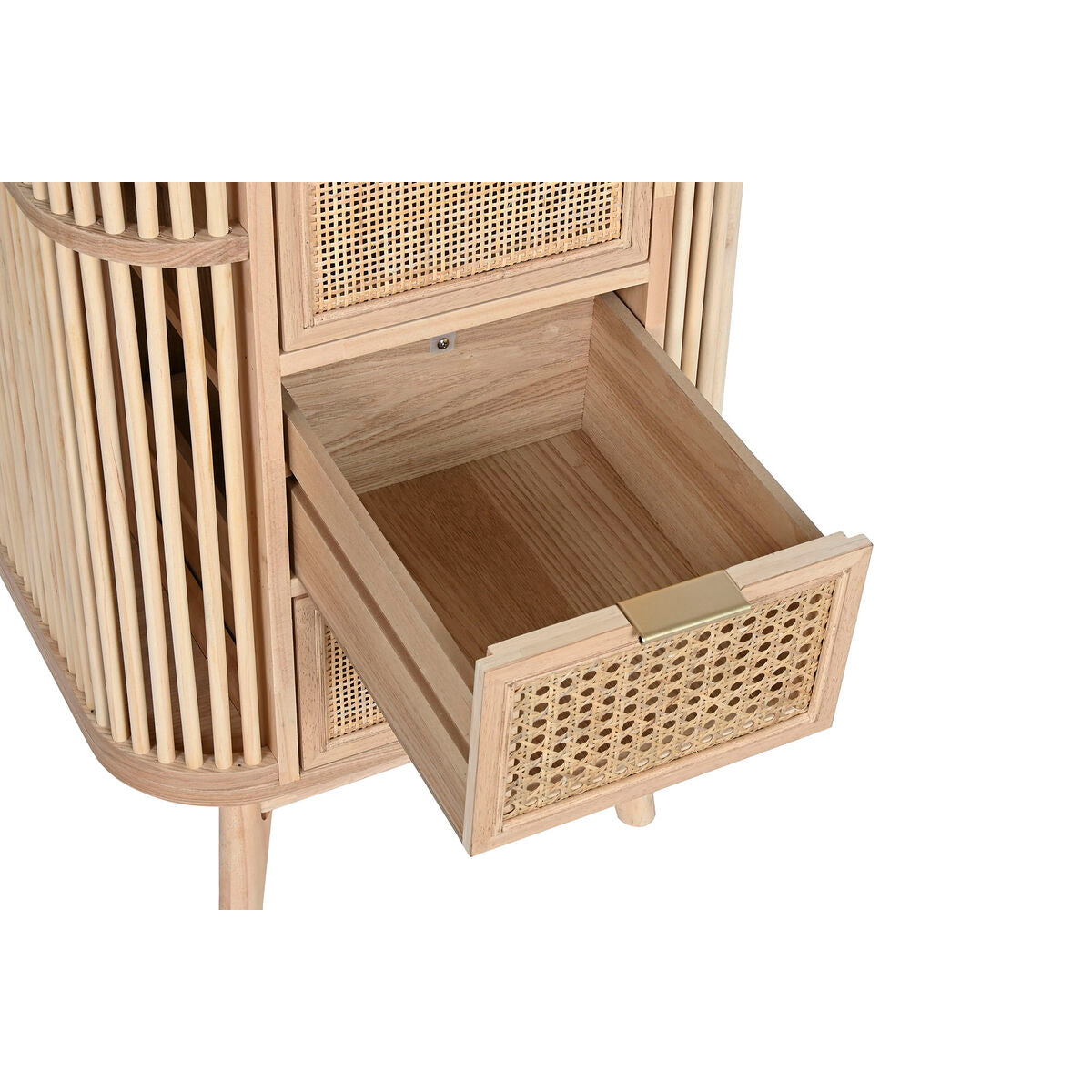 Caisson à Tiroirs Home ESPRIT Doré Naturel Sapin 48 x 35 x 105 cm