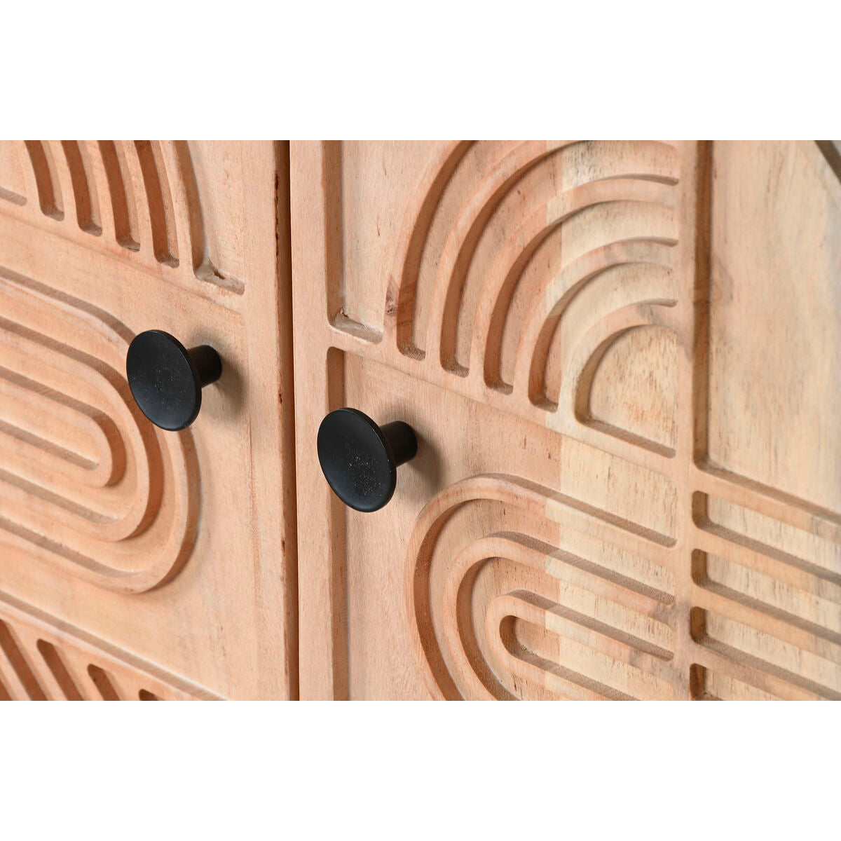 Buffet Home ESPRIT Marron Noir Métal Acacia 145 x 40 x 80 cm