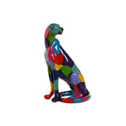 Figurine Décorative Home ESPRIT Multicouleur Panthère 25 x 18 x 41 cm