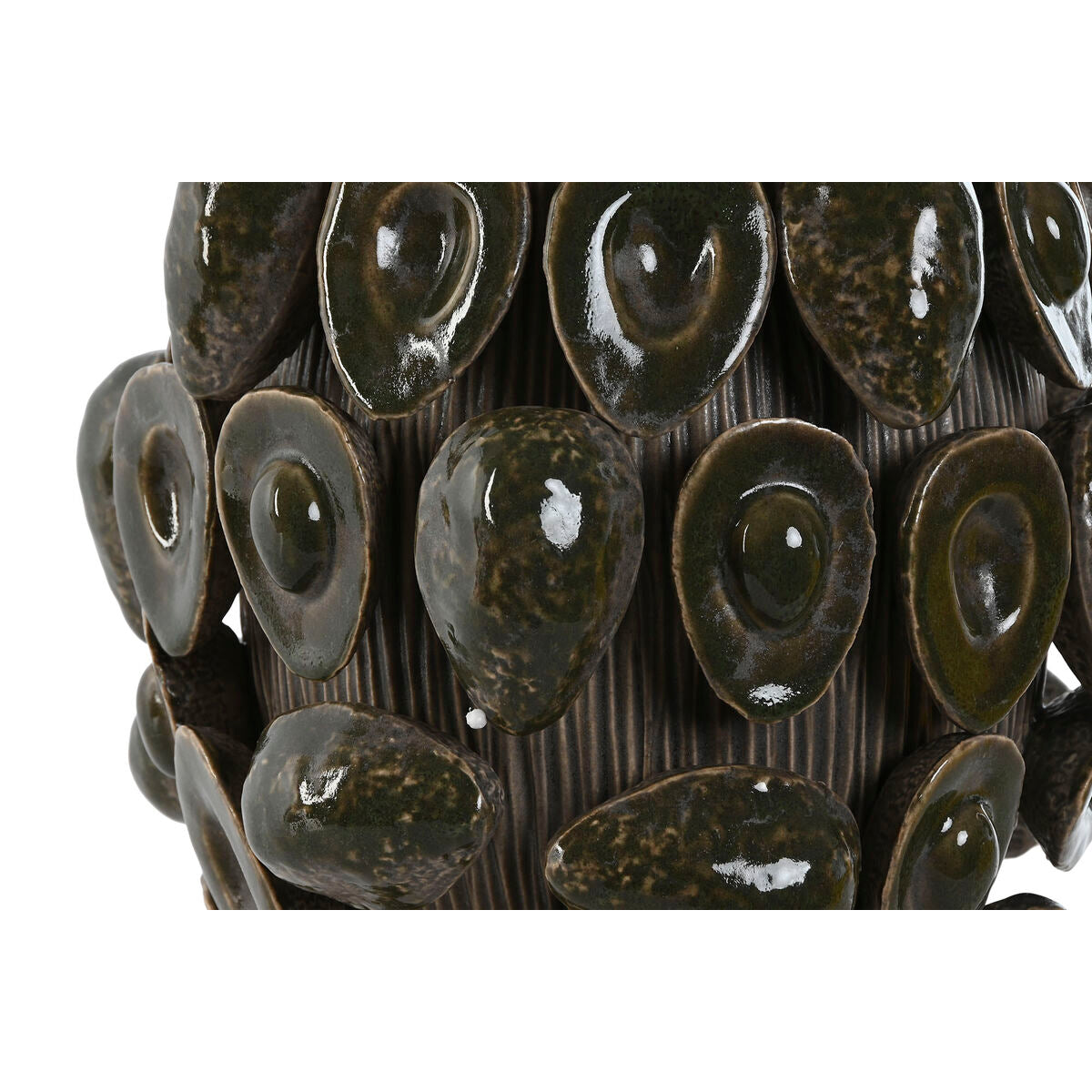 Vase Home ESPRIT Vert Céramique Grès Avocat Tropical 25 x 25 x 30 cm