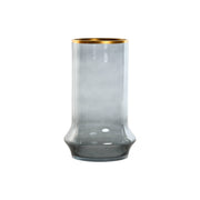 Bougeoir Home ESPRIT Bleu Doré Verre 21 x 21 x 35 cm