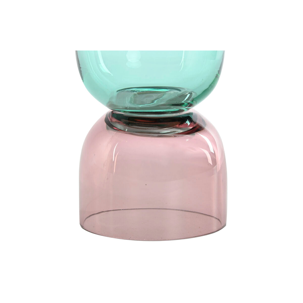 Vase Home ESPRIT Bicolore Verre 10 x 10 x 21 cm