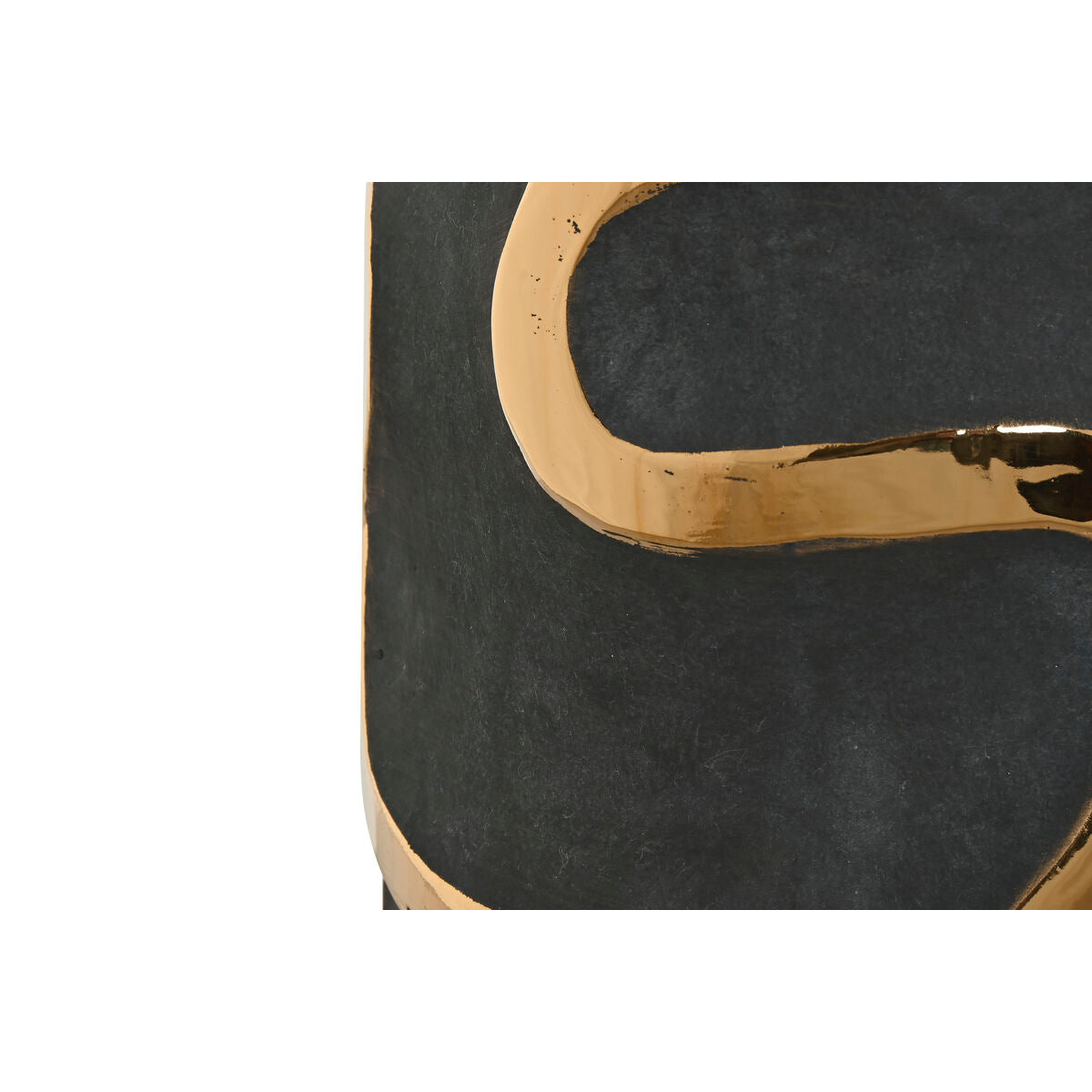 Vase Home ESPRIT Gris Doré Grès Abstrait Moderne 19 x 19 x 45 cm