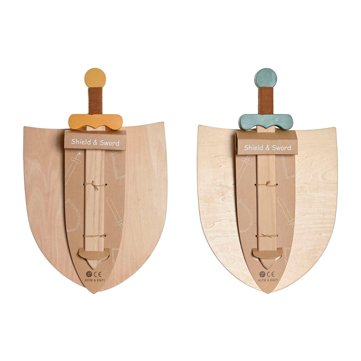 Epée Jouet Home ESPRIT 28 x 0,5 x 33,5 cm (2 Unités)