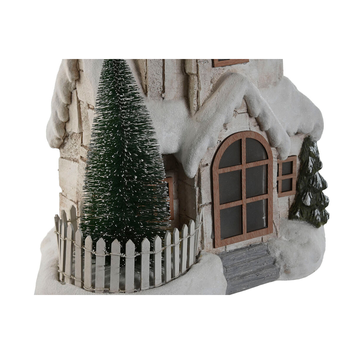 Décoration lumineuse Home ESPRIT Blanc Vert Naturel Maison 35 x 20 x 51 cm