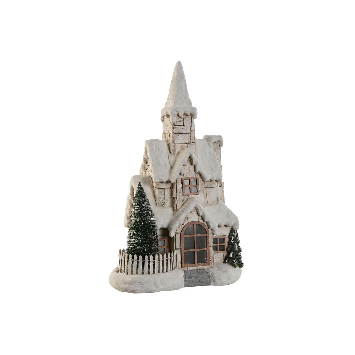 Décoration lumineuse Home ESPRIT Blanc Vert Naturel Maison 35 x 20 x 51 cm