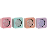 Horloge de table Home ESPRIT Vert Rose Corail Lila (4 Unités)