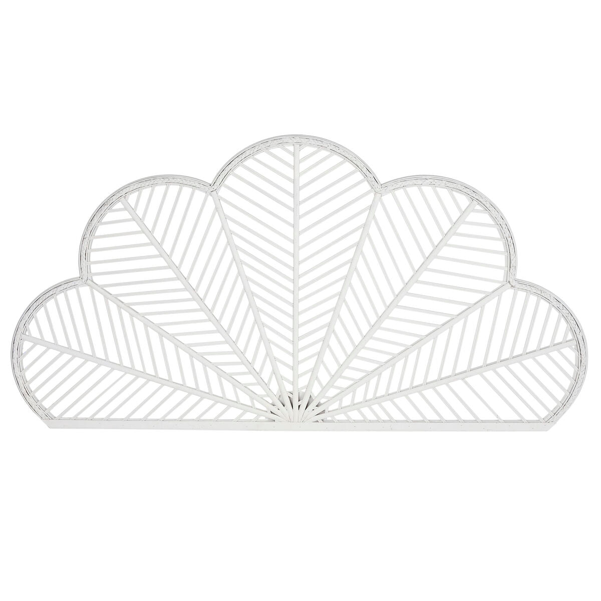 Tête de lit Home ESPRIT Blanc Bambou Rotin 160 x 2,5 x 81 cm