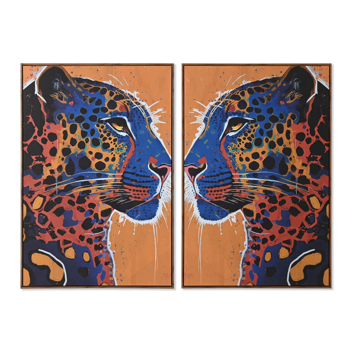 Toile Home ESPRIT polystyrène Toile 80 x 4,5 x 120 cm