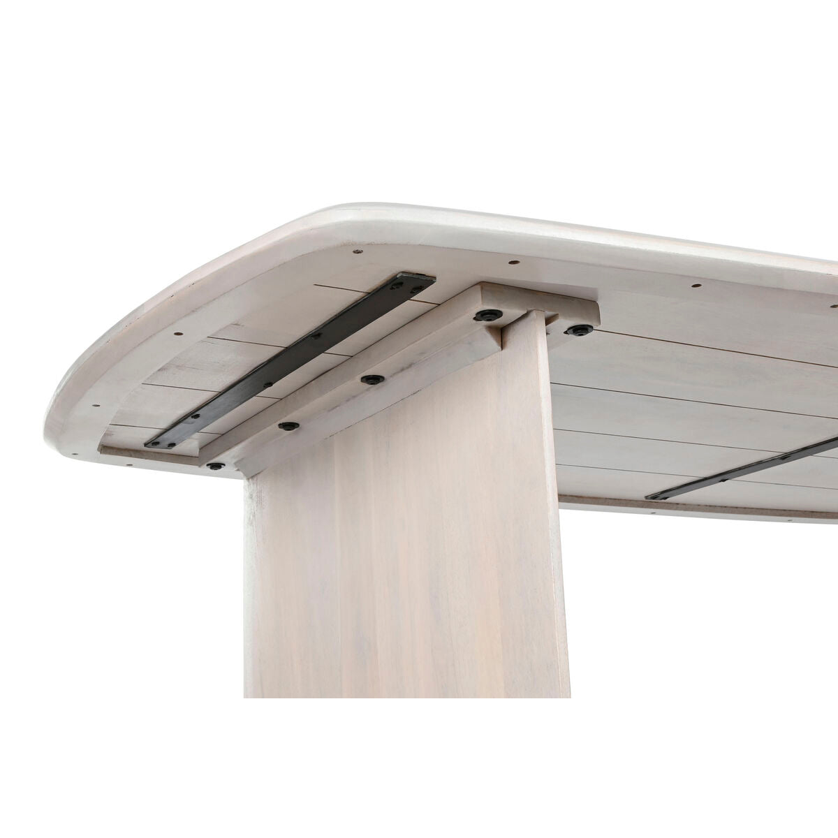 Table de Salle à Manger Home ESPRIT Blanc Bois de manguier 218 x 100 x 76 cm