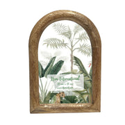 Cadre photo Home ESPRIT Naturel Verre Bois de manguier Tropical