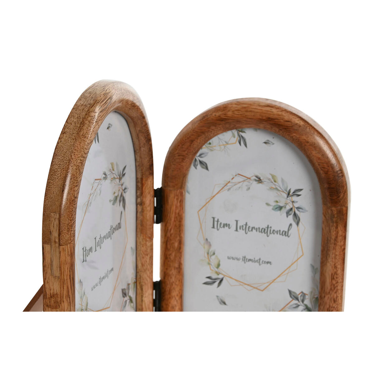 Cadre photo Home ESPRIT Naturel Verre Bois de manguier Tropical (2 Unités)