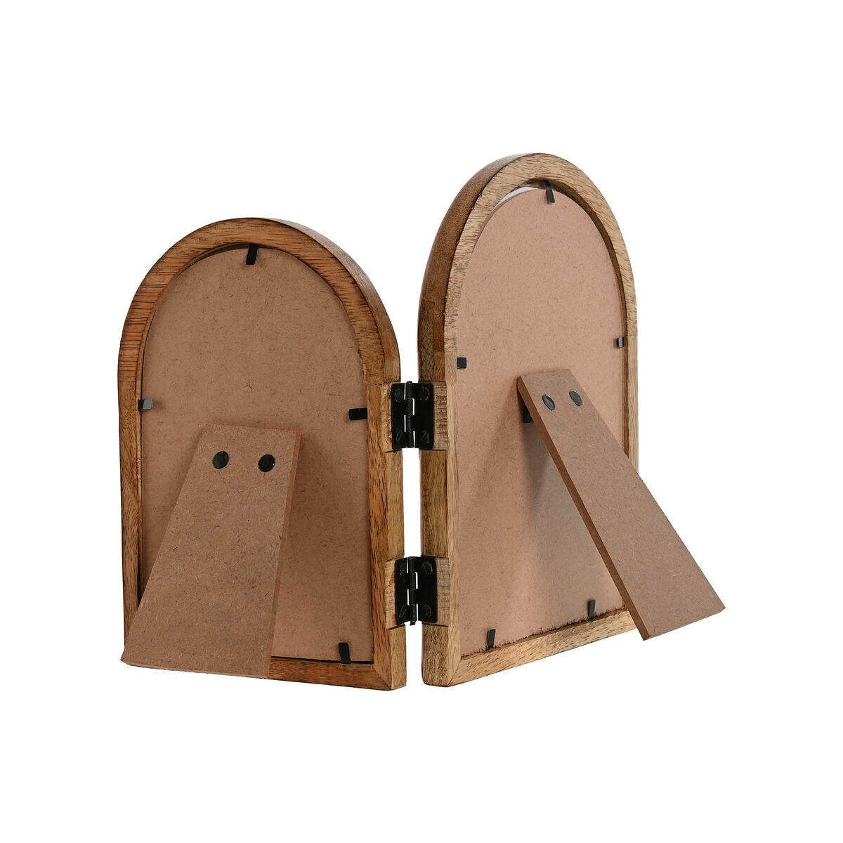 Cadre photo Home ESPRIT Naturel Verre Bois de manguier Tropical (2 Unités)