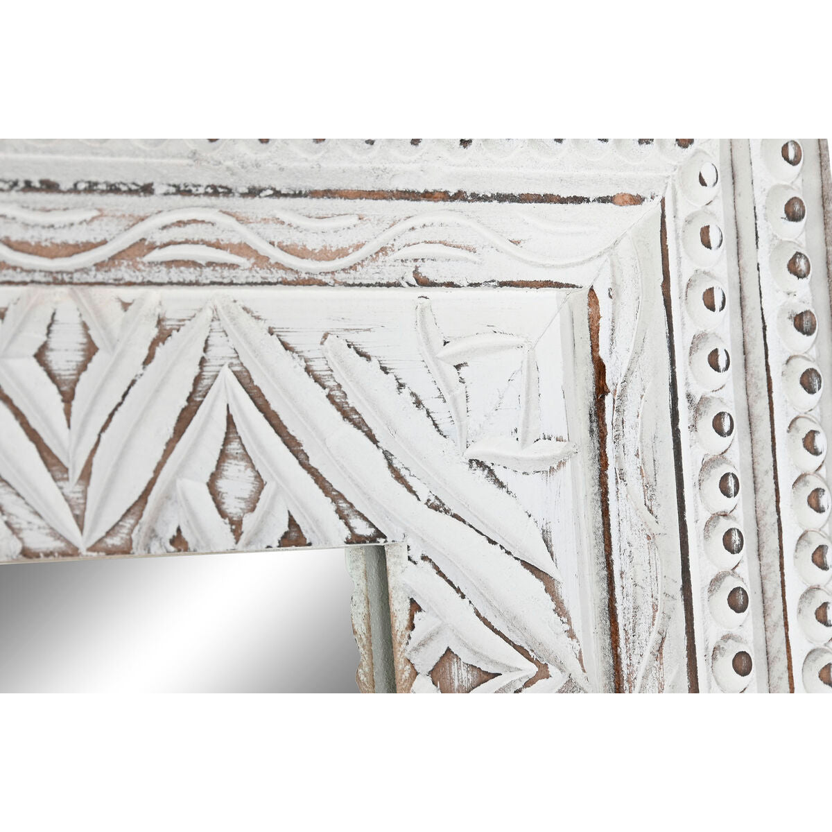 Miroir mural Home ESPRIT Blanc Indien Décapé 87 x 4 x 175 cm