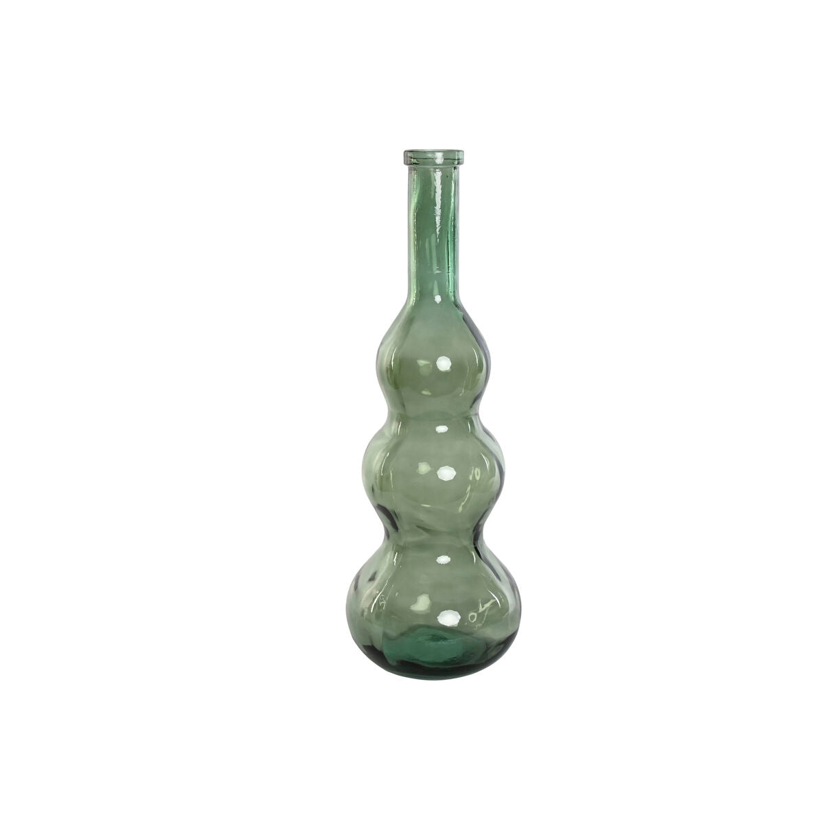 Vase Home ESPRIT Vert Cristal recyclé 26,5 x 26,5 x 75 cm