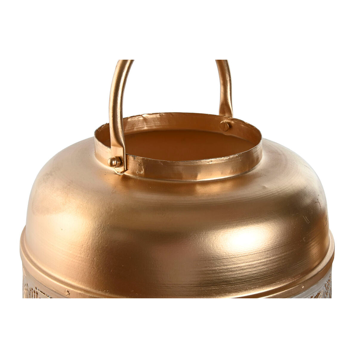 Ensemble de bougeoirs Home ESPRIT Blanc Doré Métal 25 x 25 x 49 cm