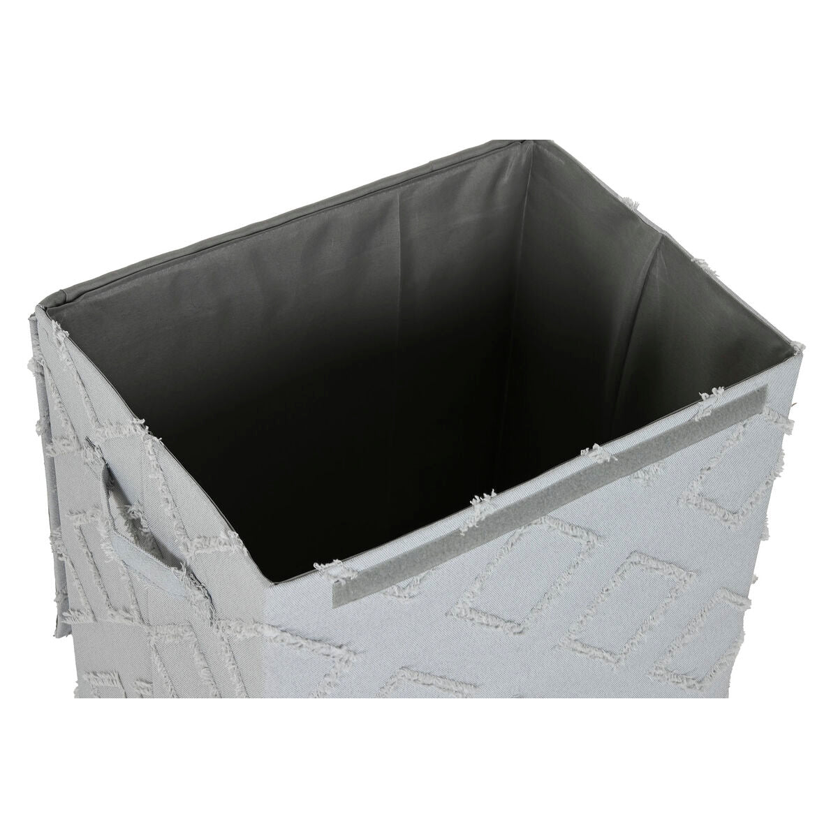 Boîte de rangement avec couvercle Home ESPRIT Gris Crème 40 x 30 x 50 cm (2 Unités)
