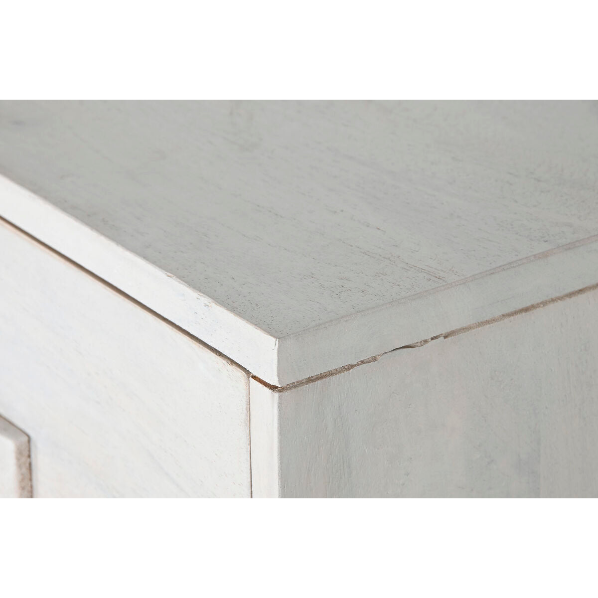 Buffet Home ESPRIT Blanc Rotin Bois de manguier 155 x 40 x 80 cm