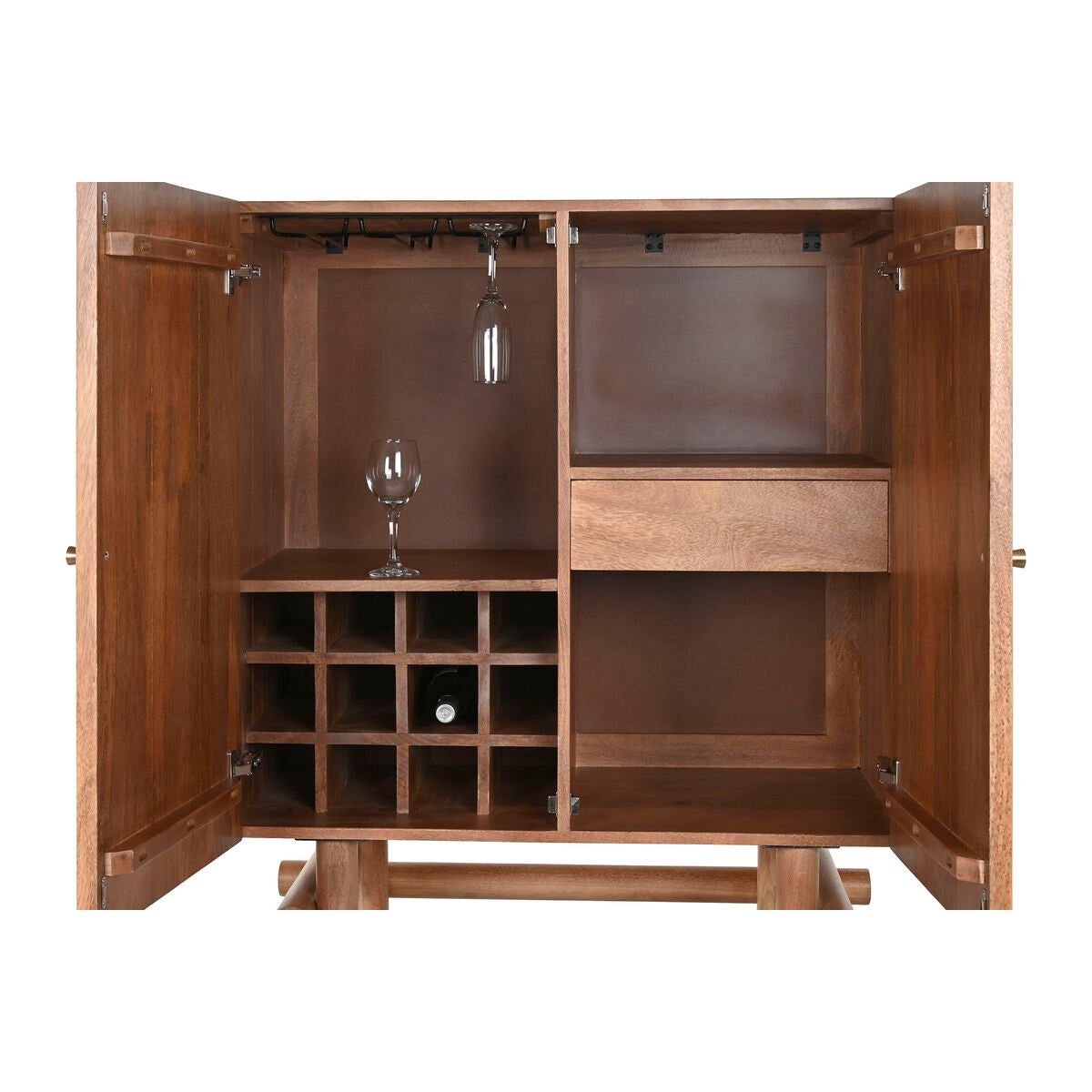 Range Bouteilles Home ESPRIT Naturel 90 x 45 x 156 cm